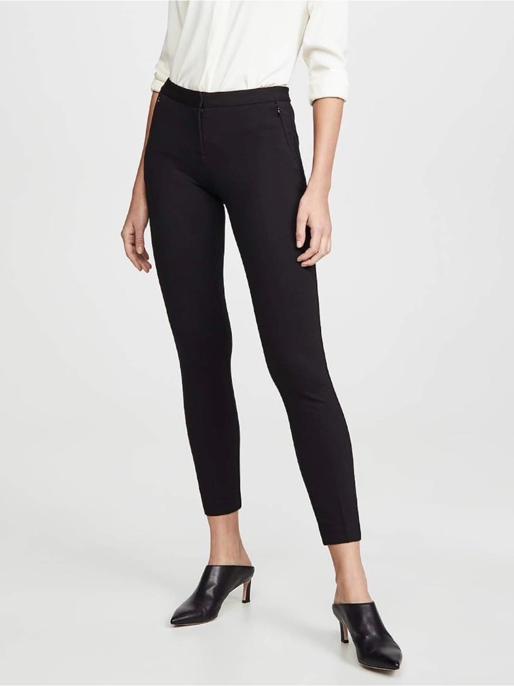 Kobi Halperin Black Cropped Slim Ankle Pants